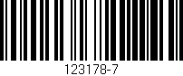 Código de barras (EAN, GTIN, SKU, ISBN): '123178-7'