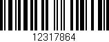 Código de barras (EAN, GTIN, SKU, ISBN): '12317864'