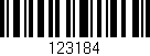 Código de barras (EAN, GTIN, SKU, ISBN): '123184'