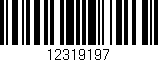 Código de barras (EAN, GTIN, SKU, ISBN): '12319197'