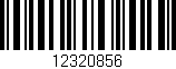 Código de barras (EAN, GTIN, SKU, ISBN): '12320856'