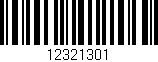 Código de barras (EAN, GTIN, SKU, ISBN): '12321301'