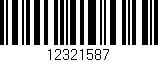 Código de barras (EAN, GTIN, SKU, ISBN): '12321587'