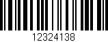 Código de barras (EAN, GTIN, SKU, ISBN): '12324138'