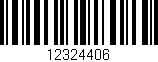 Código de barras (EAN, GTIN, SKU, ISBN): '12324406'