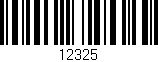 Código de barras (EAN, GTIN, SKU, ISBN): '12325'