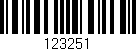 Código de barras (EAN, GTIN, SKU, ISBN): '123251'