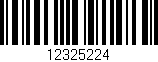 Código de barras (EAN, GTIN, SKU, ISBN): '12325224'
