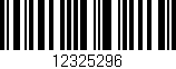 Código de barras (EAN, GTIN, SKU, ISBN): '12325296'
