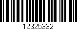 Código de barras (EAN, GTIN, SKU, ISBN): '12325332'
