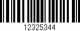 Código de barras (EAN, GTIN, SKU, ISBN): '12325344'