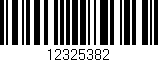 Código de barras (EAN, GTIN, SKU, ISBN): '12325382'