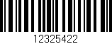Código de barras (EAN, GTIN, SKU, ISBN): '12325422'