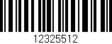 Código de barras (EAN, GTIN, SKU, ISBN): '12325512'