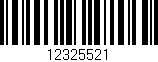 Código de barras (EAN, GTIN, SKU, ISBN): '12325521'