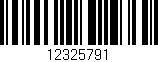 Código de barras (EAN, GTIN, SKU, ISBN): '12325791'