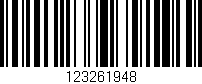 Código de barras (EAN, GTIN, SKU, ISBN): '123261948'