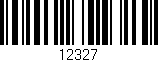 Código de barras (EAN, GTIN, SKU, ISBN): '12327'