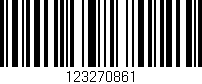 Código de barras (EAN, GTIN, SKU, ISBN): '123270861'