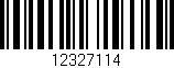 Código de barras (EAN, GTIN, SKU, ISBN): '12327114'