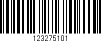 Código de barras (EAN, GTIN, SKU, ISBN): '123275101'