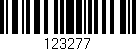 Código de barras (EAN, GTIN, SKU, ISBN): '123277'