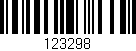 Código de barras (EAN, GTIN, SKU, ISBN): '123298'