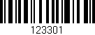 Código de barras (EAN, GTIN, SKU, ISBN): '123301'