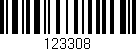 Código de barras (EAN, GTIN, SKU, ISBN): '123308'