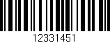 Código de barras (EAN, GTIN, SKU, ISBN): '12331451'