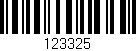 Código de barras (EAN, GTIN, SKU, ISBN): '123325'