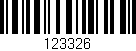 Código de barras (EAN, GTIN, SKU, ISBN): '123326'