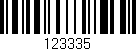 Código de barras (EAN, GTIN, SKU, ISBN): '123335'