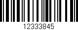 Código de barras (EAN, GTIN, SKU, ISBN): '12333845'