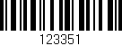Código de barras (EAN, GTIN, SKU, ISBN): '123351'