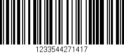 Código de barras (EAN, GTIN, SKU, ISBN): '1233544271417'
