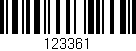 Código de barras (EAN, GTIN, SKU, ISBN): '123361'