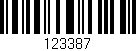 Código de barras (EAN, GTIN, SKU, ISBN): '123387'