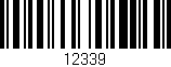 Código de barras (EAN, GTIN, SKU, ISBN): '12339'