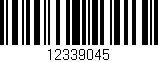 Código de barras (EAN, GTIN, SKU, ISBN): '12339045'