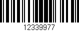 Código de barras (EAN, GTIN, SKU, ISBN): '12339977'