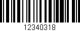 Código de barras (EAN, GTIN, SKU, ISBN): '12340318'