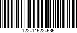 Código de barras (EAN, GTIN, SKU, ISBN): '1234115234565'