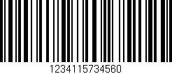 Código de barras (EAN, GTIN, SKU, ISBN): '1234115734560'