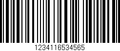 Código de barras (EAN, GTIN, SKU, ISBN): '1234116534565'
