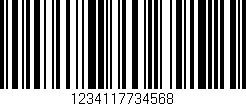 Código de barras (EAN, GTIN, SKU, ISBN): '1234117734568'