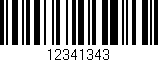 Código de barras (EAN, GTIN, SKU, ISBN): '12341343'