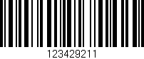 Código de barras (EAN, GTIN, SKU, ISBN): '123429211'