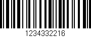 Código de barras (EAN, GTIN, SKU, ISBN): '1234332216'