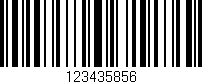 Código de barras (EAN, GTIN, SKU, ISBN): '123435856'